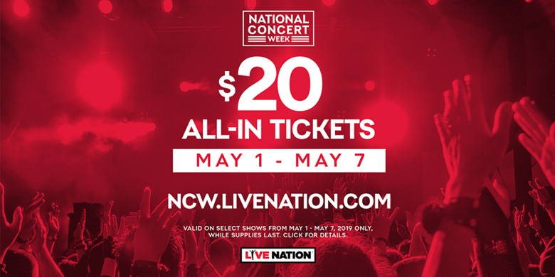 Live Nation National Concert Week | 102.1 the Edge