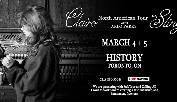 Clario Arlo Parks March 4th & 5th History Toronto Live Nation Sling