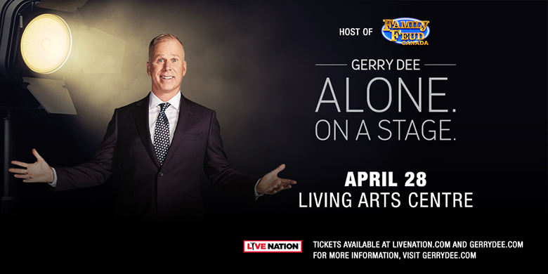 Gerry Dee Alone On A Stage April 28 2022 Living Arts Centre Mississauga Ontario Canada