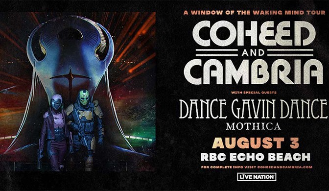 Coheed and Cambria “A Window of the Waking Mind Tour” Wednesday August 3rd 2022 RBC ECHO BEACH